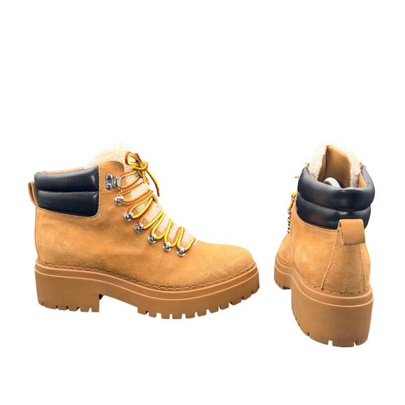 Marc Fisher LTD Shoes - Marc Fisher Ltd MLNAIRY Shearling Lug Sole Hiker Boots Women’s 8M